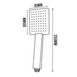 Aquaperla Single Function Handheld Shower - Chrome - CH-S2.HHS