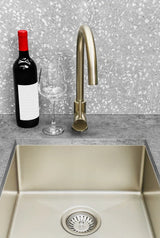 Meir Lavello Kitchen Sink - Single Bowl 450 x 450 - PVD Brushed Nickel