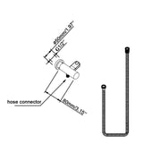 Aquaperla Shower Rail - Black - OX2131.SH.N