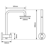 Aquaperla 10" Shower Station - Chrome - CH2138.SH.N+CH0007.SH+CH-R11.HHS