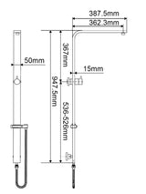 Aquaperla Shower Rail - Black - OX2150.SH.N