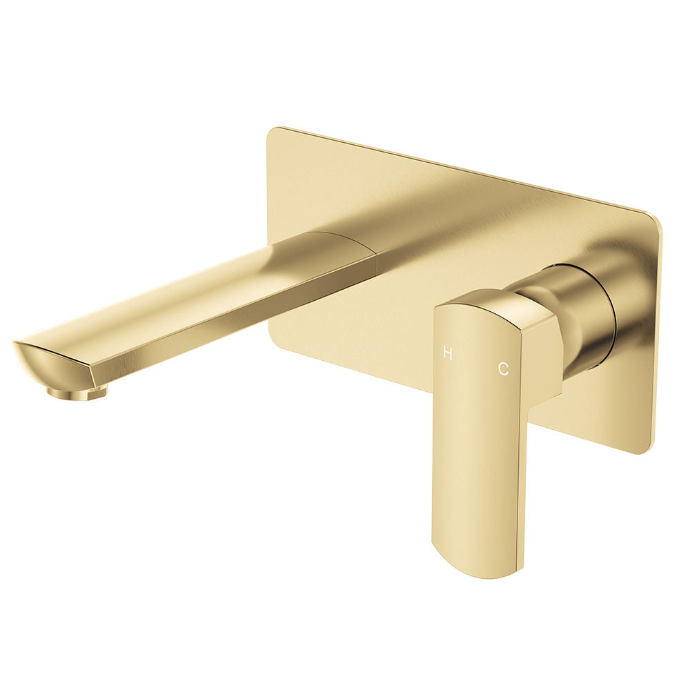 Fienza Koko Basin/Bath Wall Mixer Set - Urban Brass