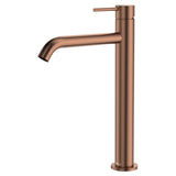 Fienza Kaya Tall Basin Mixer - Brushed Copper
