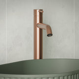 Fienza Kaya Tall Basin Mixer - Brushed Copper