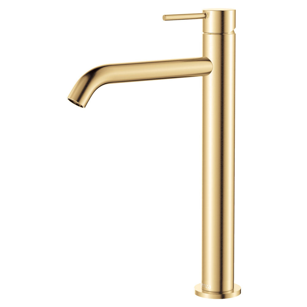 Fienza Kaya Tall Basin Mixer - Urban Brass