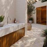 Fienza Kaya Outdoor Living Pull-Out Sink Mixer - Brushed Stainless Steel