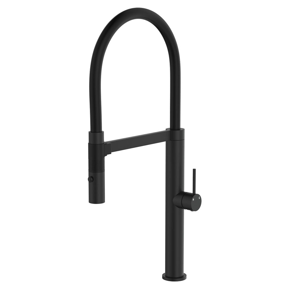 Fienza Kaya Pull Down Sink Mixer, Matte Black