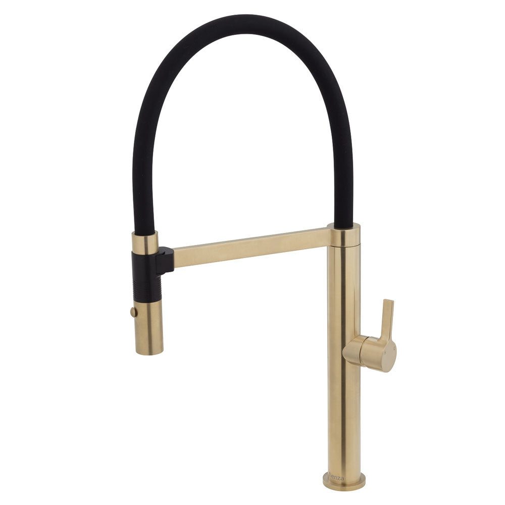 Fienza Sansa Pull Down Sink Mixer, Urban Brass