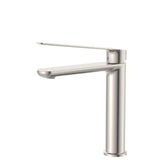 Fienza Empire Care Cold Start Medium Basin Mixer - Brushed Nickel