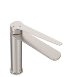 Fienza Empire Care Cold Start Medium Basin Mixer - Brushed Nickel