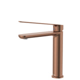 Fienza Empire Care Cold Start Medium Basin Mixer - Brushed Copper