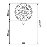 Aquaperla 5 Functions Handheld Shower - Chrome