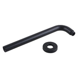 Aquaperla 400mm Wall Shower Arm - Black - OX0108.SA
