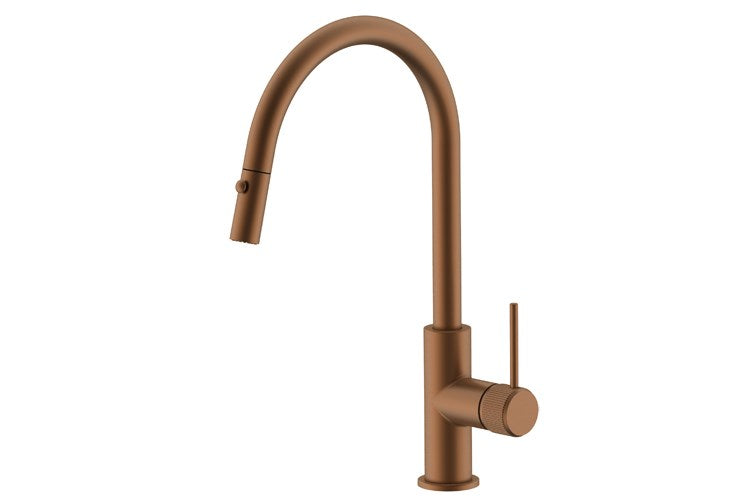 ADP Soul Groove Pull Out Sink Mixer Brushed Copper