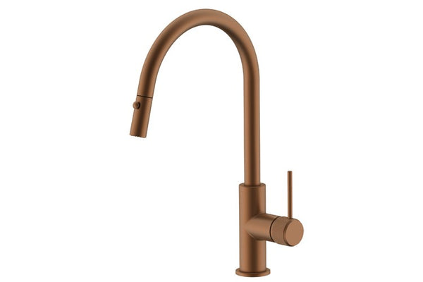 ADP Soul Groove Pull Out Sink Mixer Brushed Copper