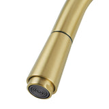 Aquaperla Pull Out Kitchen Mixer - Brushed Brass