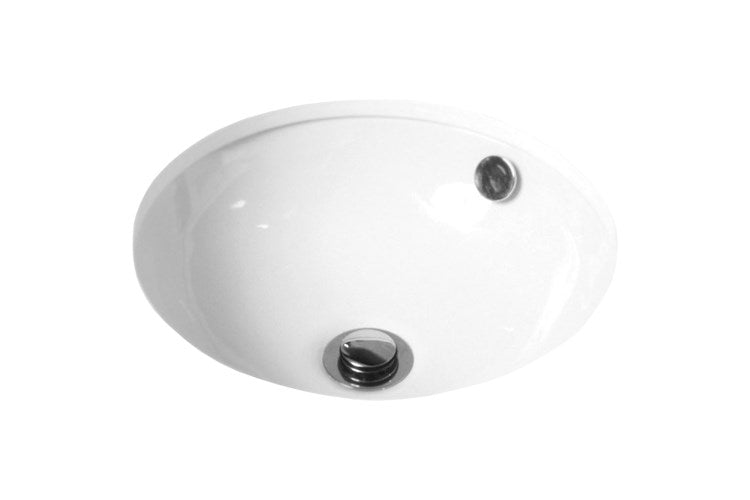 ADP Round Gloss White Ceramic 370 wide