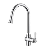 Modern National Bordeaux Pull-Out Kitchen Mixer Chrome