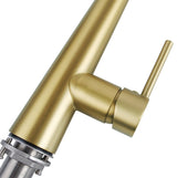 Aquaperla Pull Out Kitchen Mixer - Brushed Brass