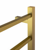 Aquaperla Heated Towel Rack 4 Bars - Brushed Brass