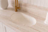 ADP Isla Gloss or Matte White Solid Surface 450 wide x 280 deep