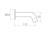 ADP Soul Mini Wall Spout - Brushed Brass