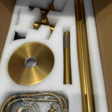 Aquaperla Freestanding Tap With Handheld Shower - Brushed Brass