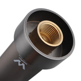 Aquaperla Rushy 180mm Bathtub/Basin Wall Spout - Brushed Gun Metal Grey