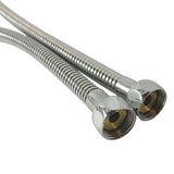 Aquaperla 1500mm Stainless Steel Water Inlet/Outlet Shower Hose - Chrome
