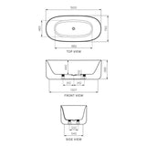 Parisi Float 1500 Freestanding Bath