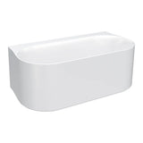 Parisi Ovation 1650 Back-To-Wall Freestanding Bath Gloss White