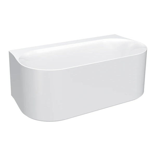 Parisi Ovation 1650 Back-To-Wall Freestanding Bath Gloss White