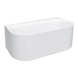 Parisi Ovation 1650 Back-To-Wall Freestanding Bath Matt White