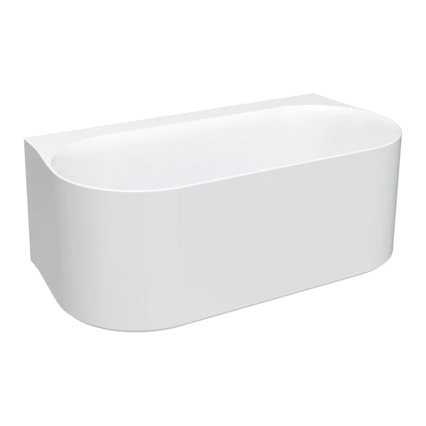 Parisi Ovation 1650 Back-To-Wall Freestanding Bath Matt White