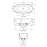 Parisi Float 1700 Freestanding Bath