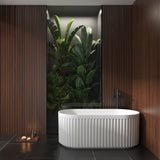 Aquaperla 1500x750x580mm Freestanding Bathtub - Matte White