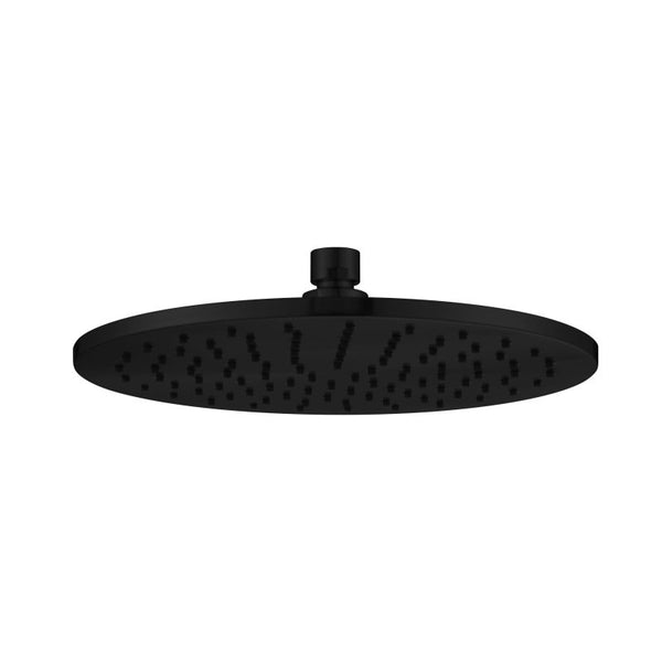 Modern National Brass Round Shower Head 250mm Matte Black