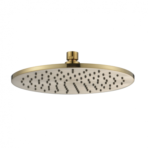 Modern National Brass Round Shower Head 250mm Brushed Bronze