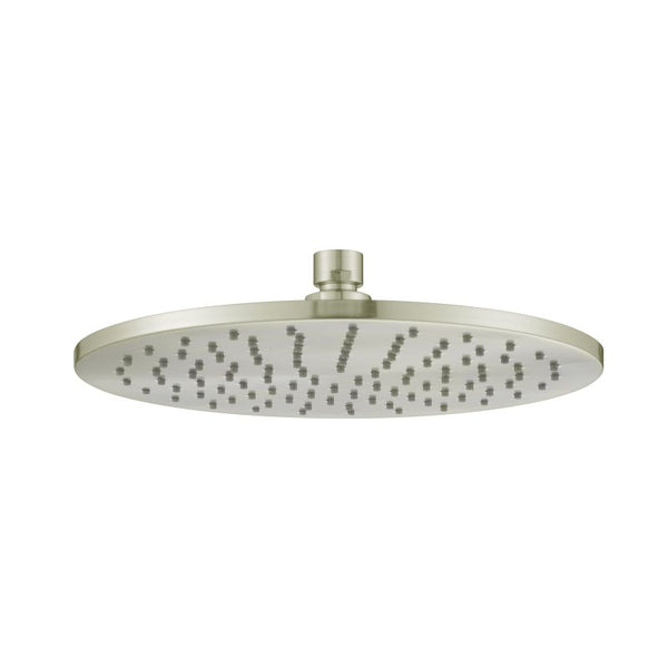 Modern National Brass Round Shower Head 250mm Brushed Nickel