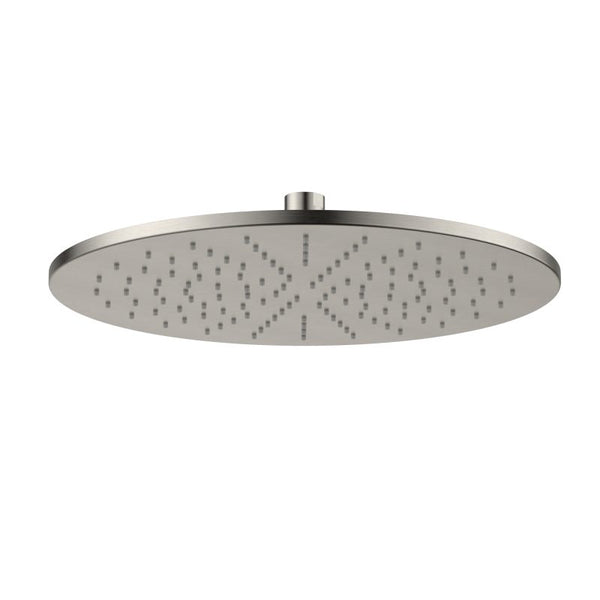 Modern National Brass Round Shower Head 300mm Brushed Nickel