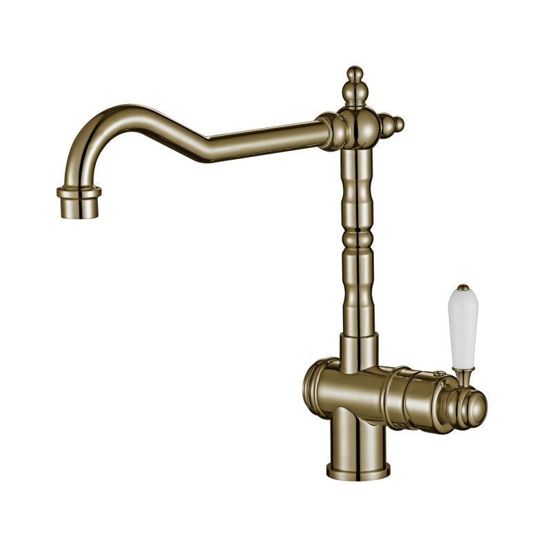 Modern National Bordeaux Kitchen Mixer Brushed Bronze