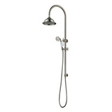Modern National Bordeaux Shower Column Set Brushed Nickel