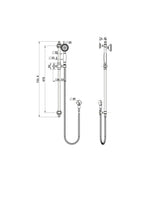 Modern National Bordeaux Shower On Rail Matte Black