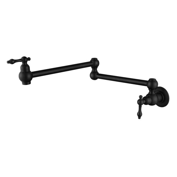 Modern National Bordeaux Kitchen Pot Filler Matte Black