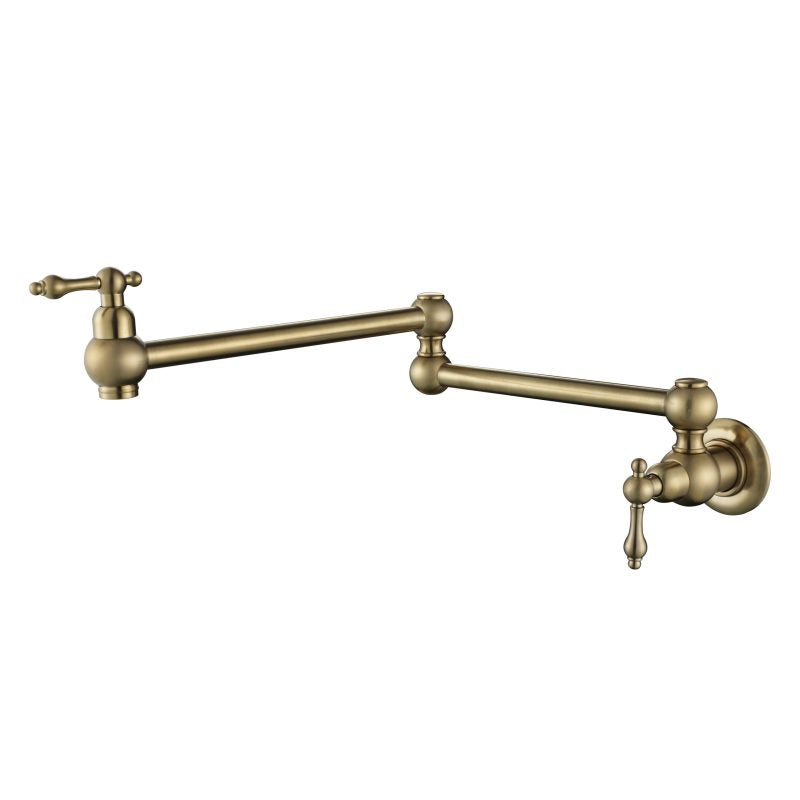 Modern National Bordeaux Kitchen Pot Filler Brushed Bronze