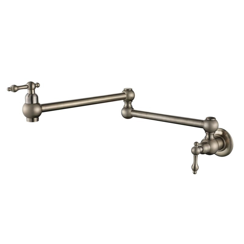 Modern National Bordeaux Kitchen Pot Filler Brushed Nickel