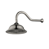 Modern National Bordeaux Shower Arm With Shower Head Brushed Nickel