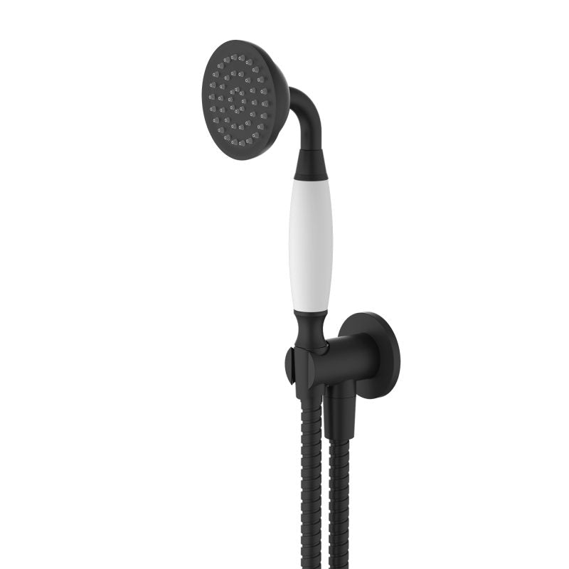 Modern National Bordeaux Hand Shower On Bracket Matte Black