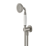 Modern National Bordeaux Hand Shower On Bracket Brushed Nickel