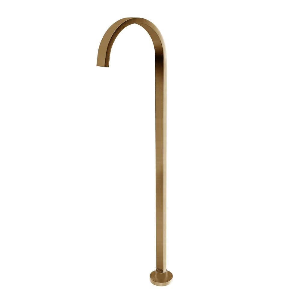 Aquaperla Cavallo Free Standing Spout - Brushed Brass